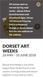 Mobile Screenshot of dorsetartweeks.co.uk